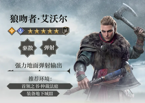 艾沃尔角色立绘与技能说明图