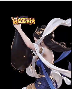 樊素舞蹈姿态：长袖凌空，身姿曼妙