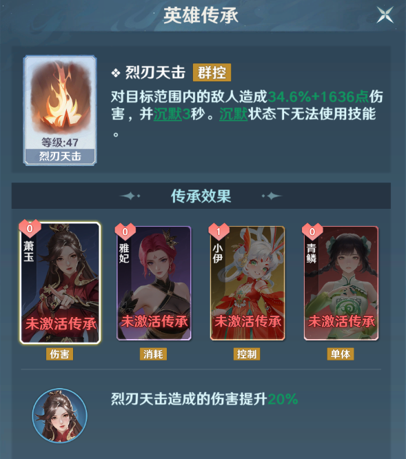 灵族传承搭配效果示意图