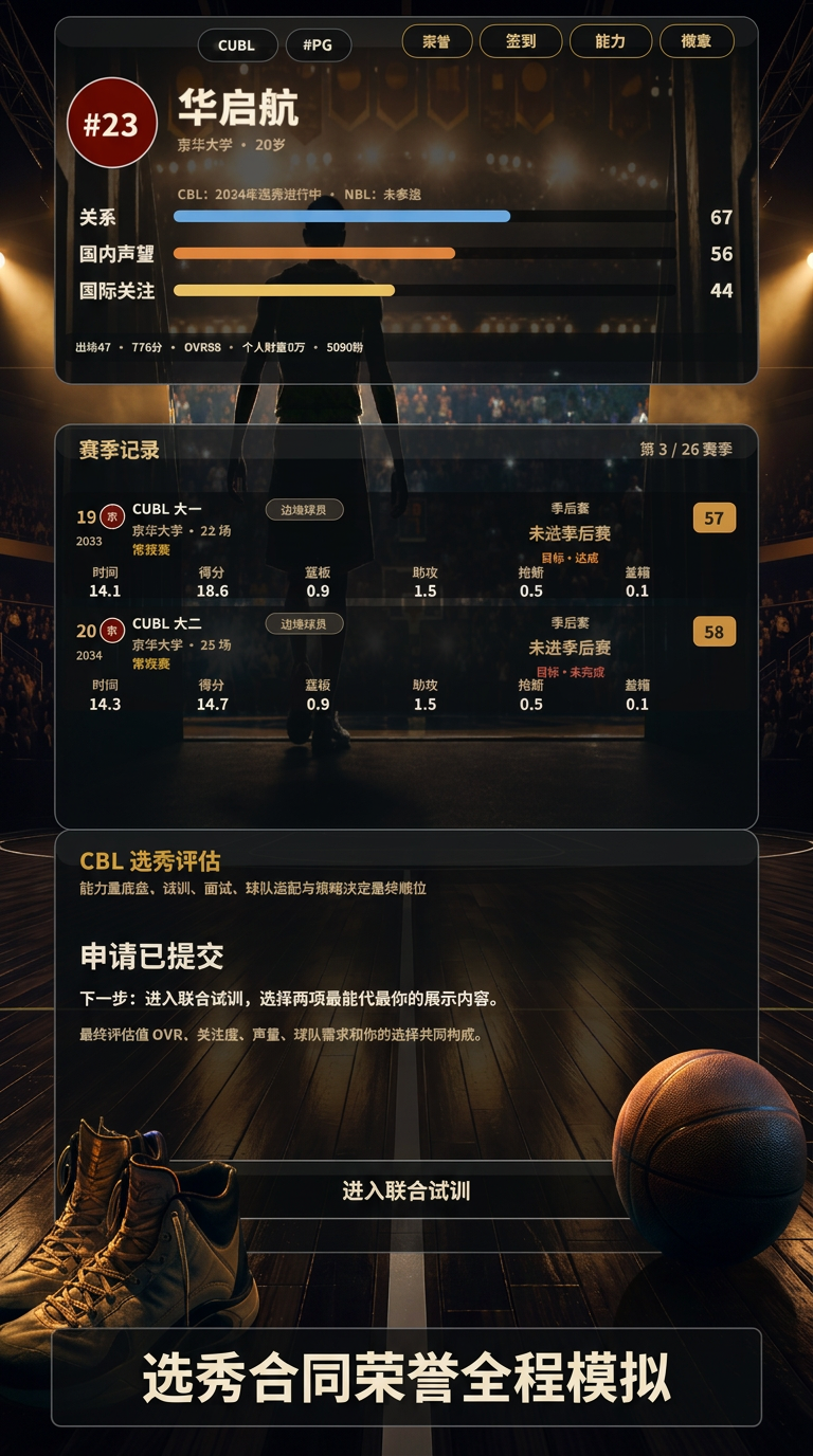 我的篮球生涯职业发展路线图