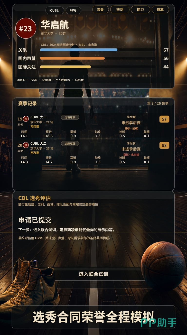 我的篮球生涯职业发展路线图