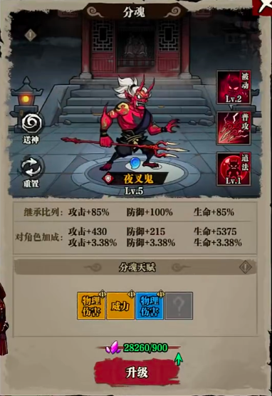 夜叉鬼焚火流阵容站位示意