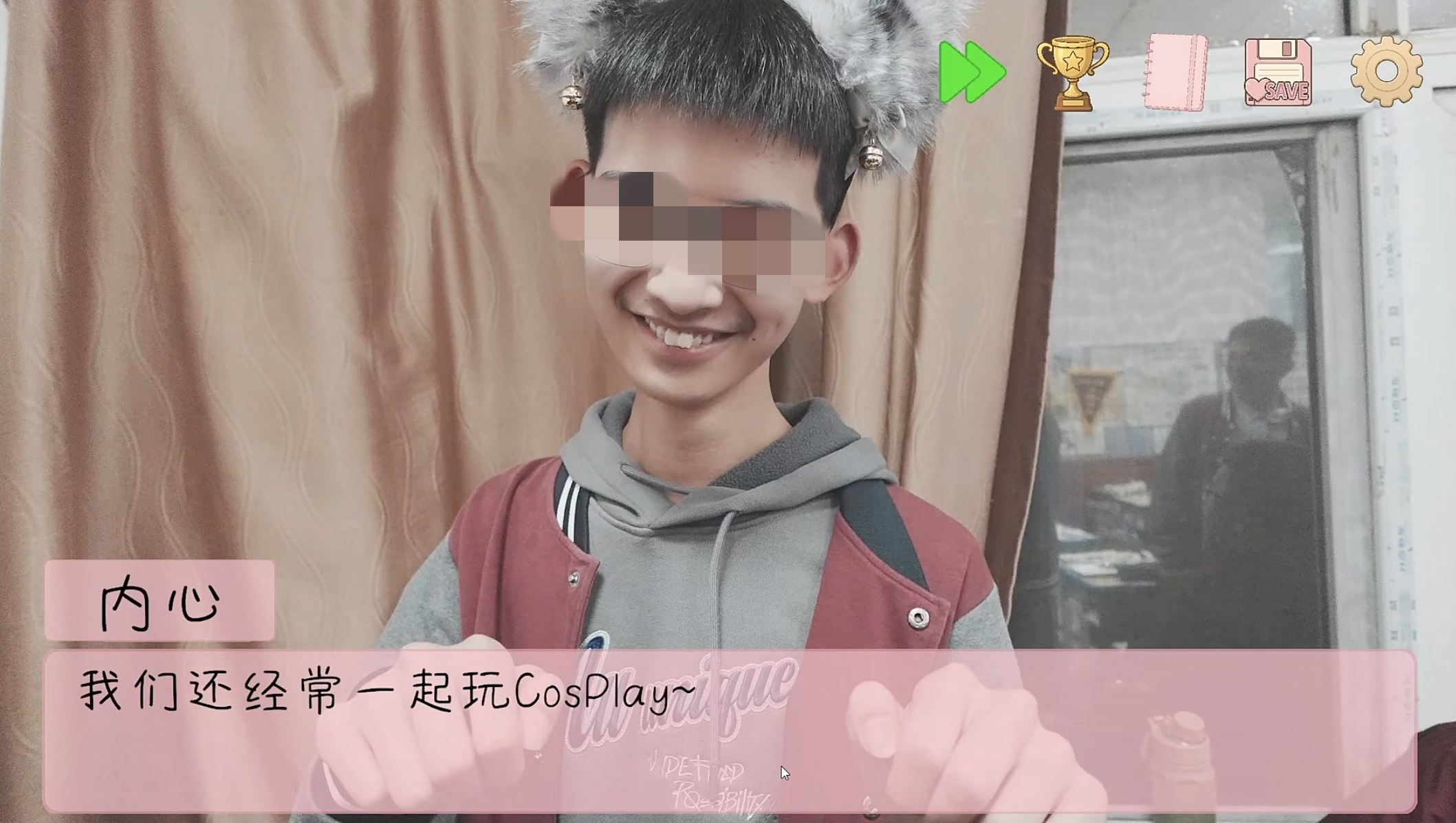 完蛋我被男同学包围了校园实景拍摄画面