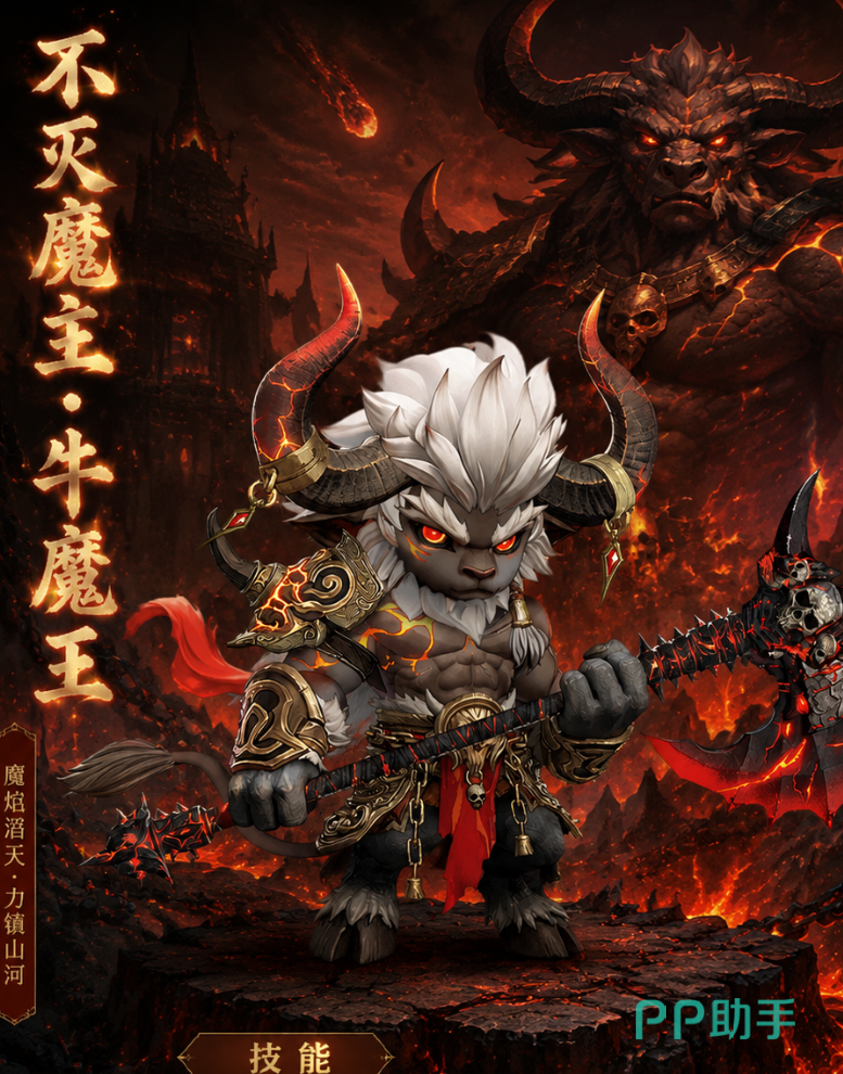 点点英雄牛魔王角色展示图