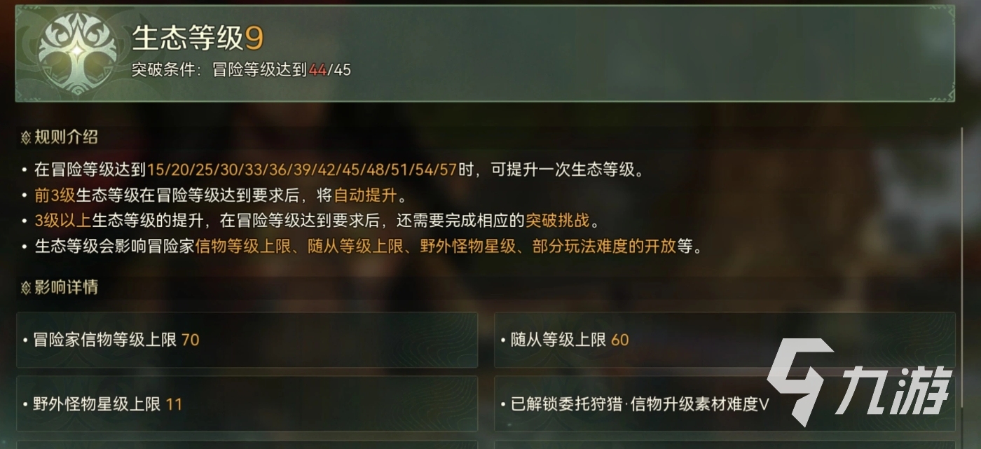 怪物猎人:荒野生态等级作用详解与快速提升攻略