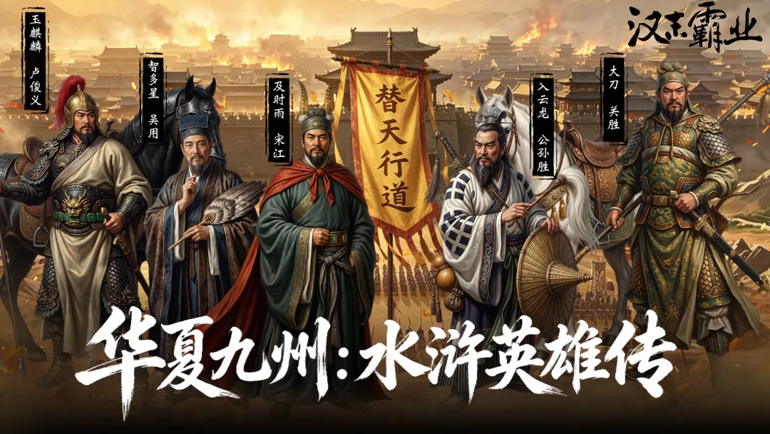汉末霸业×华夏九州×水浒英雄传三款历史策略游戏深度对比与玩法前瞻