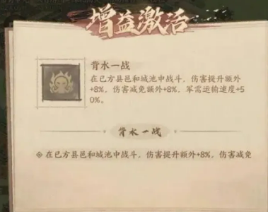 背水一战状态提示界面