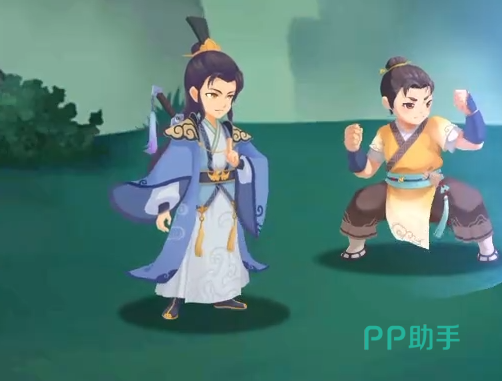 长生天机降世紫灵战斗场景示意图