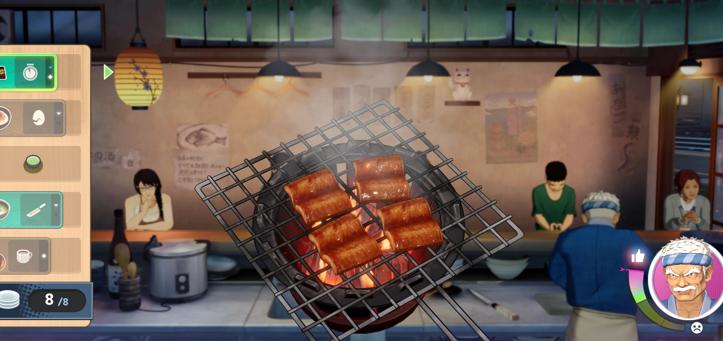 料理人班乔后厨操作界面