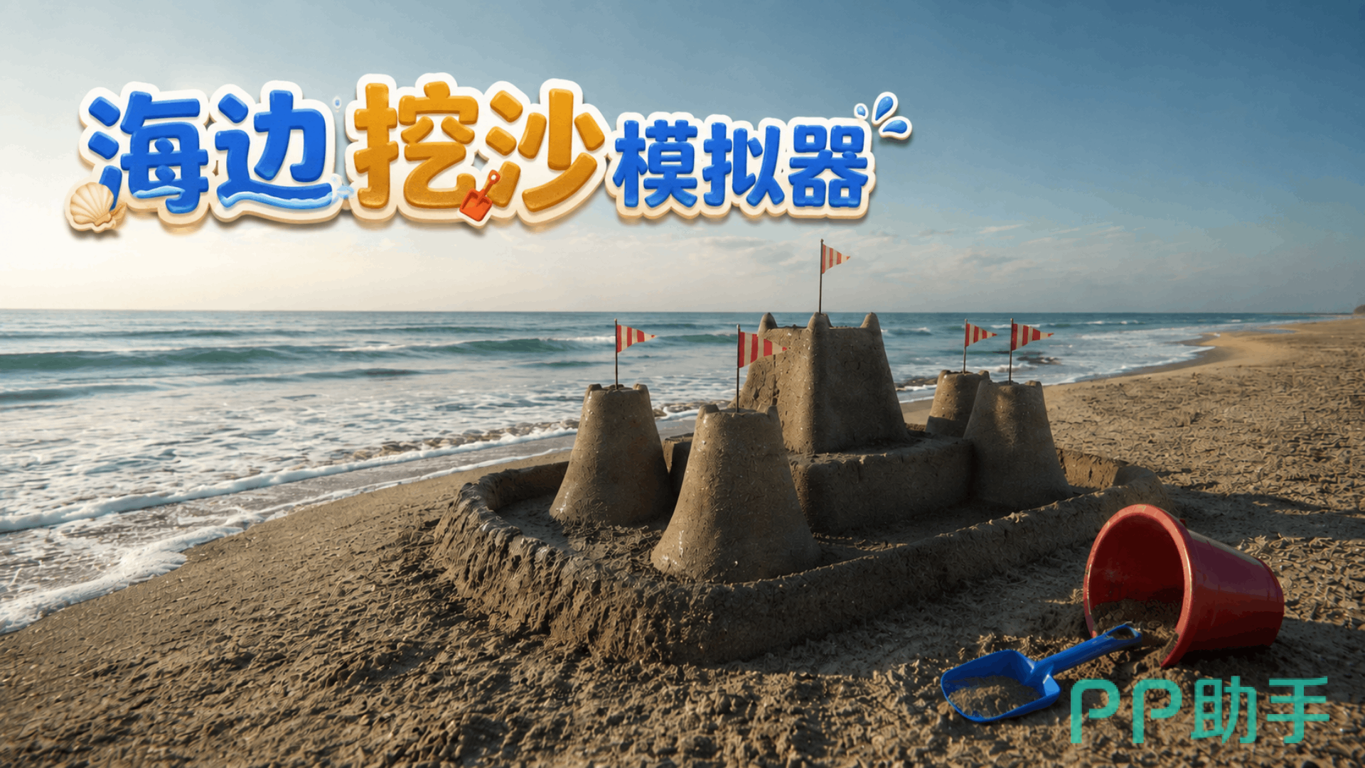 海边挖沙模拟器游戏界面截图