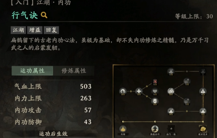 剑隐侠踪录洛瑛功法搭配示意图