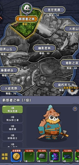 副本掉落与角色评分界面