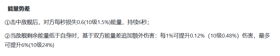 能量势差技能界面示意图