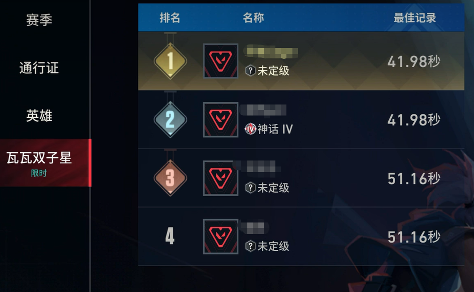 无畏契约手游双人打靶武器对比示意图