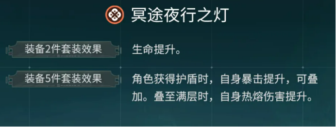 鸣潮冥途夜行之灯套装效果说明