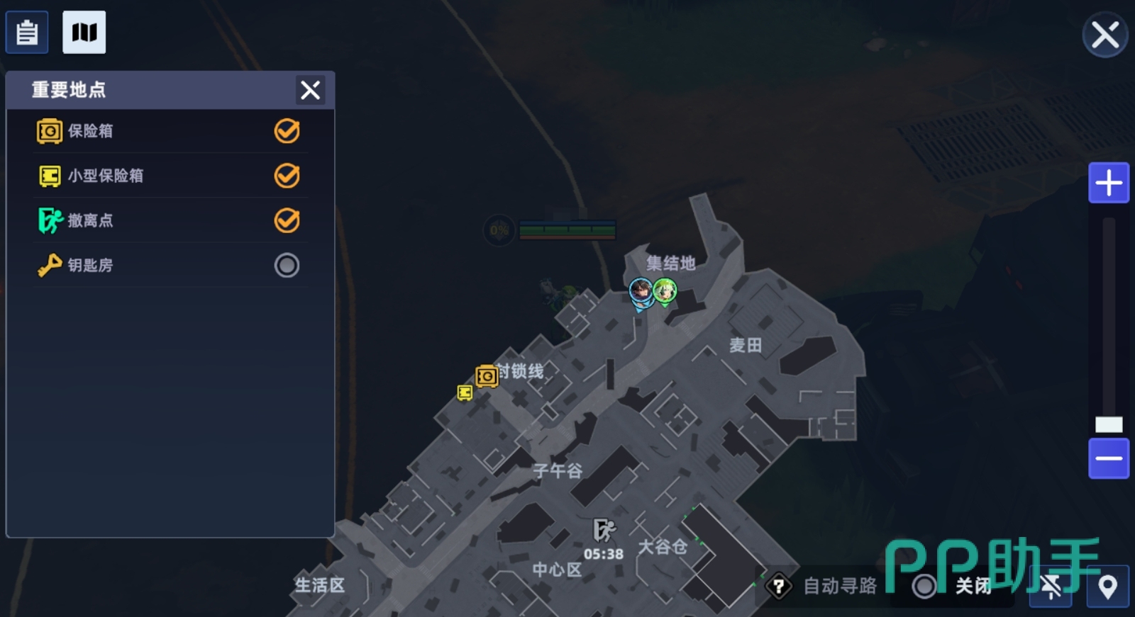 头号禁区钥匙房容器分布示意图