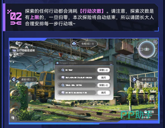 星之翼遗迹行动次数系统示意图