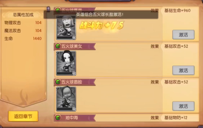 竞技场阵容搭配示意图
