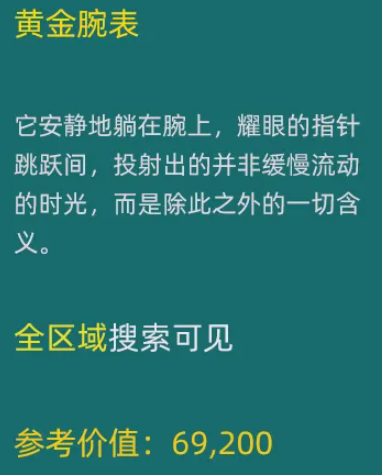 黄金腕表特写细节图
