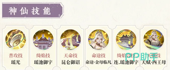 皓羽西王母天赋与连携说明图