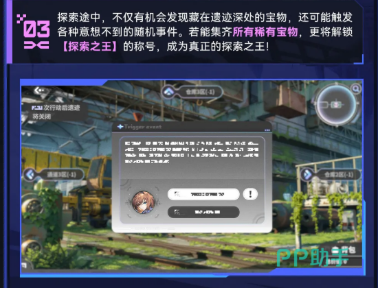 星之翼遗迹中宝物与事件分布示意