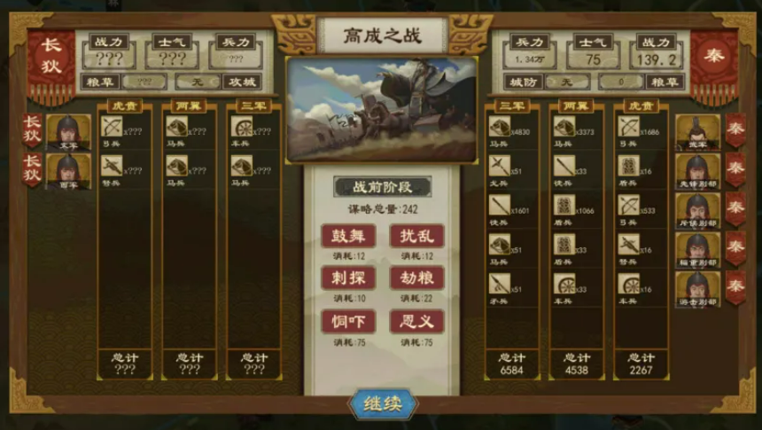 大周列国志别部军多点布防效果示意图