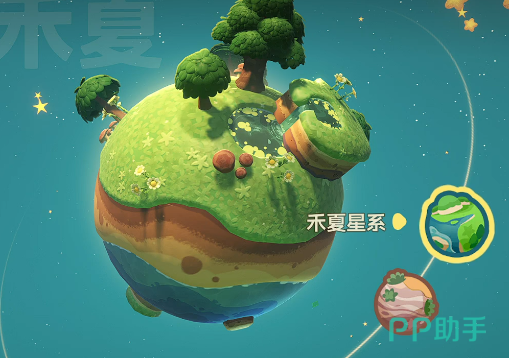 禾夏星系云果与伊佐奇角色立绘
