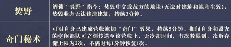奇佐陷阱与奇门秘术技能图