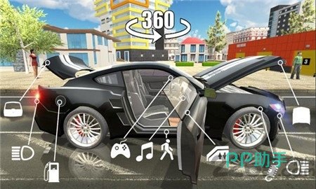 汽车模拟器2游戏实机画面:城市道路驾驶场景