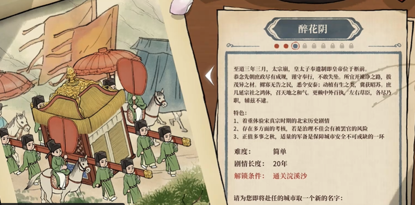 满庭芳主界面醉花阴入口亮起状态