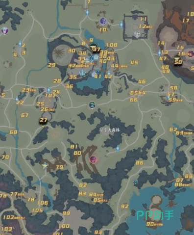 星斗大森林地图入口界面