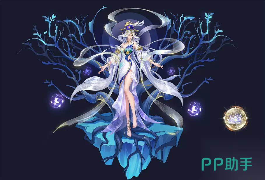山海烬墟月神嫦羲角色立绘