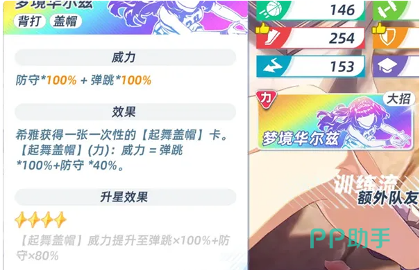 篮球少女飞跃巅峰进攻核心属性配置图
