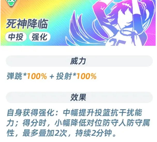 篮球少女飞跃巅峰SG与SF属性对比图