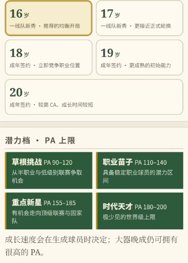 绿茵之路青训属性面板