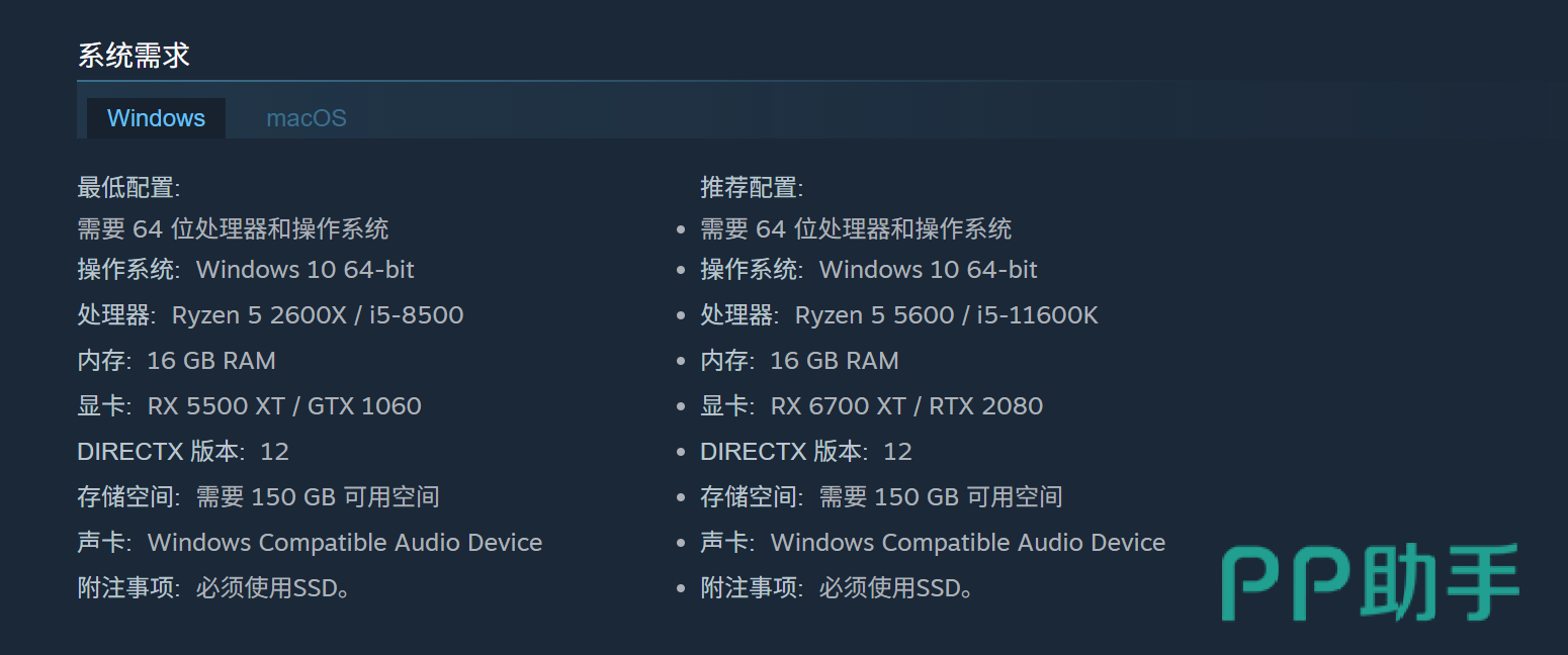 红色沙漠增强版硬件配置对比图