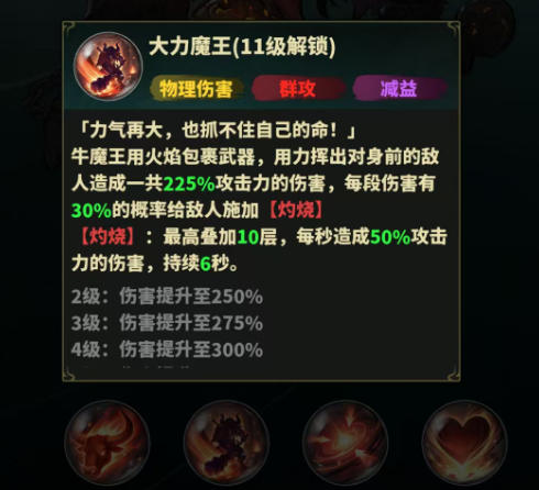 永夜起源牛魔王大力魔王技能范围示意图