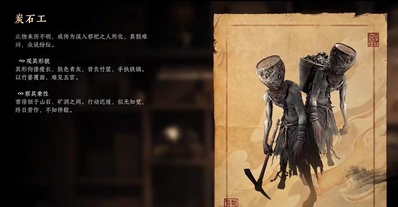 炭石工不同形态对比图