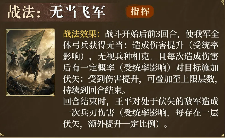 无当飞军状态与伏矢叠加机制说明图