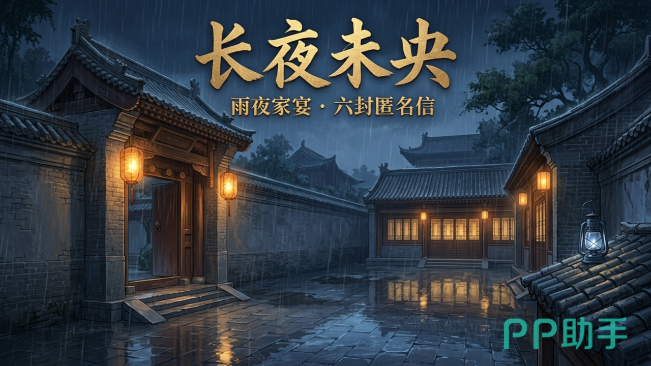 硬核推理类沉浸式剧本杀角色互动场景