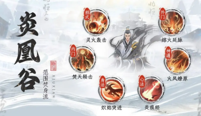 修仙时代手游炎凰谷技能展示图