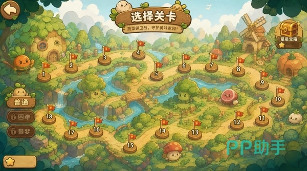 菜菜大冒险玩法示意图:塔防布阵与路径规划