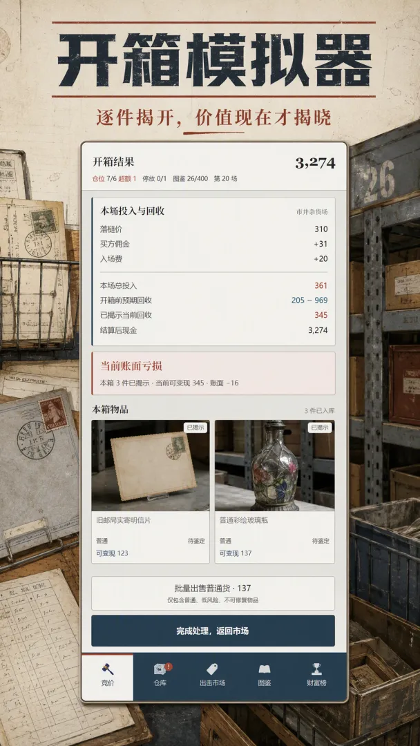 开箱模拟器游戏界面展示-开箱动画效果