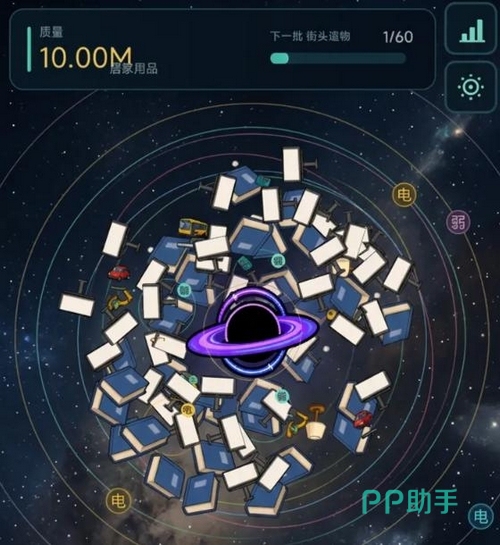 吞噬黑洞成长过程对比图:不同阶段黑洞尺寸与可吞噬目标差异