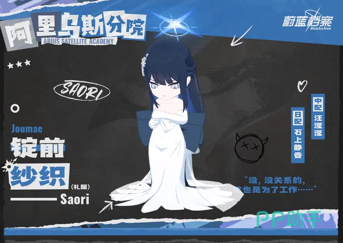 蔚蓝档案纱织礼服装备搭配说明图