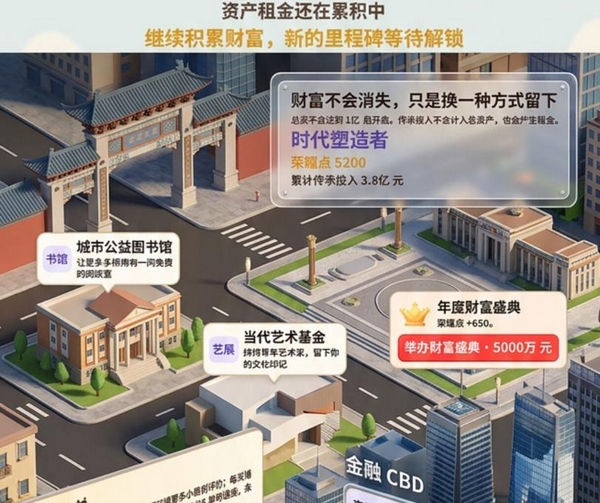 财富人生财富自由达成界面