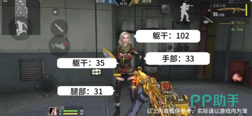 王者之威弹道战术刀与伤害表现说明