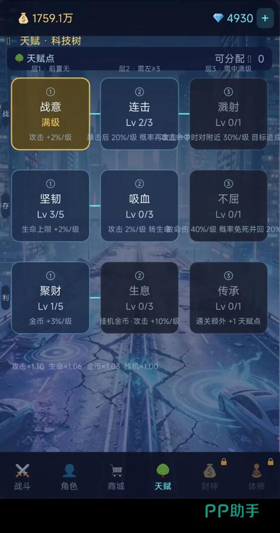 都市高武多属性协同作战效果展示图