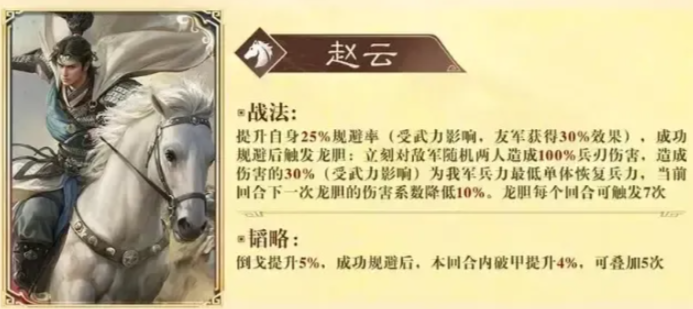 赵云战法与韬略说明图