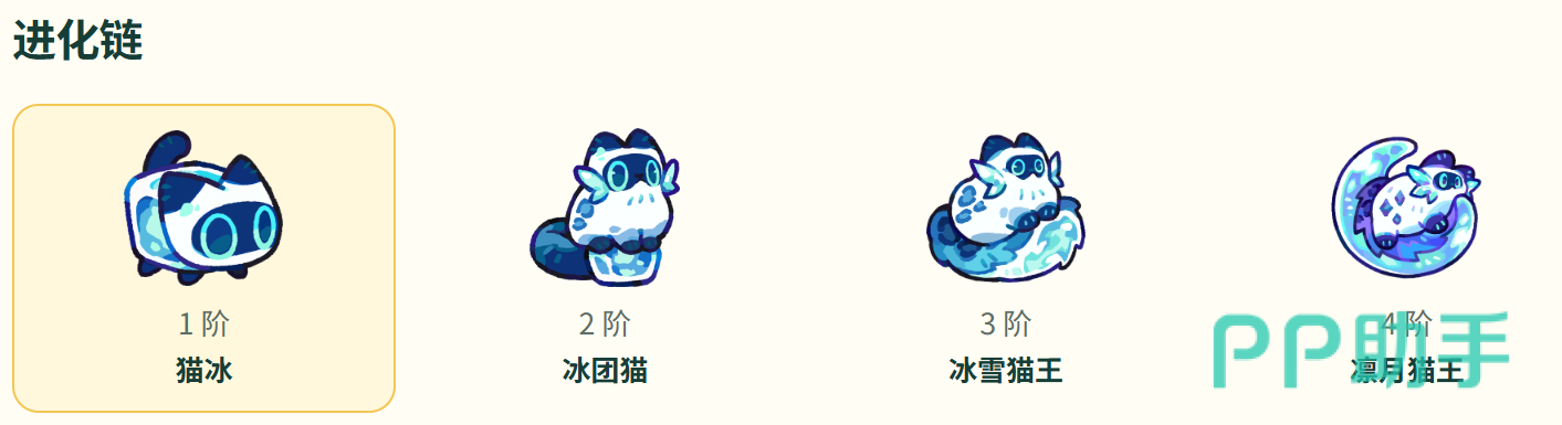 塔塔冒险队猫冰4阶进化路线猫冰冰团猫冰雪猫王凛月猫王